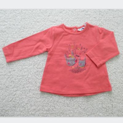 China Mädchen-Baumwollespandex-Jersey-Baby druckte T-Shirts langärmligen Autumn Tee zu verkaufen