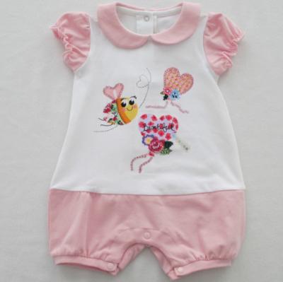 China Peter- Pankragen-Baby-füßiges Spielanzug-Baumwollespandex-Jersey-Spielanzug-Baby für Sommer zu verkaufen