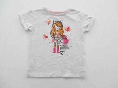 中国 短い袖の女の赤ちゃんは美しい女の子の印刷物をティーにのせる 販売のため