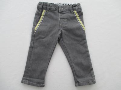 China Baumwollfranzösische Terry Baby Boy Grey Pants-Taschen-gefälschte Gabelung zu verkaufen