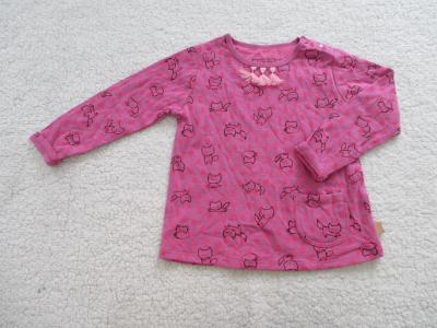 Cina Camicia lunga Front Placket With Buttons della manica della ragazza di rosa in vendita