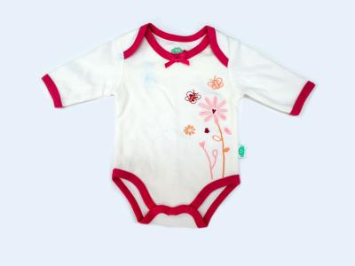 China Katoenen Enige OEM van Jersey Babymeisje Betaalde Kruippakjes voor de Zomer Te koop