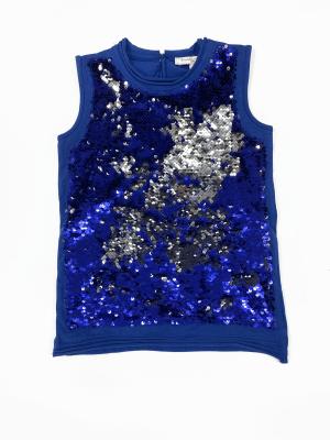 Chine Les paillettes sans manche ouvertes arrières de bébé pique le coton confortable de collier rond à vendre