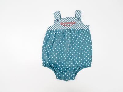 China Baumwollpolka-Dot Baby Dress Pants Check-Steppen-Kurzschluss-Gesamtsommer-Weiche zu verkaufen