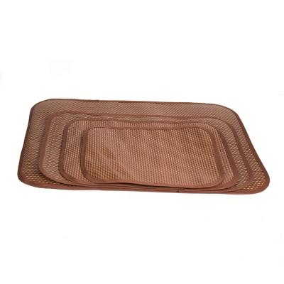 China Bamboo Cat Dog Mat Summer Sleeping Used Customized Sustainable Pet Cooling Mat For Kennel for sale