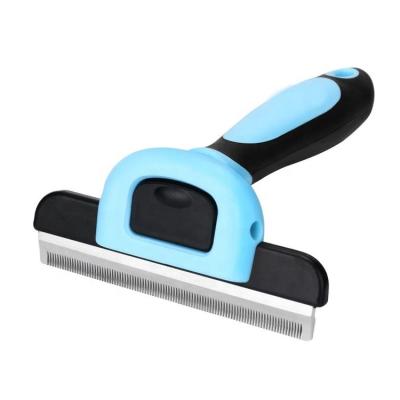 China Sustainable Pet Grooming Deshedding Tool Removal Fur Dog Comb Brush For Short Long Hair for sale