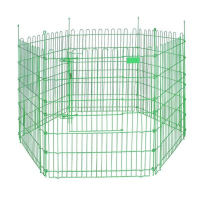 China Sustainable Heavy Duty Multiple Shape Metal Dog Fence, Folding Metal Dog Exercise and Playpen, 6 Panel Pet Wire Playpen for sale