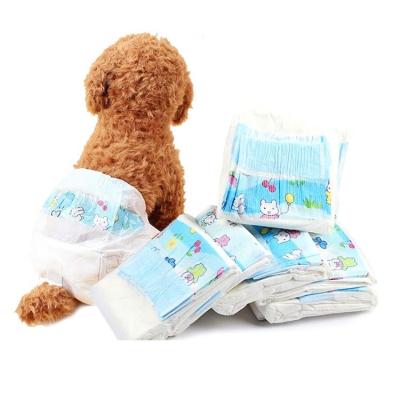 China Super Soft Viable Absorbent Puppy Pet Diapers Disposable Dog Diapers For Female Dogs for sale