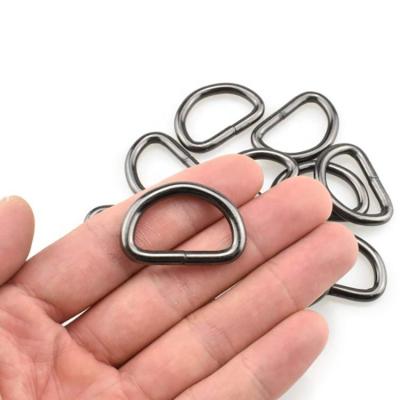 China Metal Customized Zinc Alloy Metal D Ring For Dog Leash Hand DIY Accessories D Shape Hardware for sale