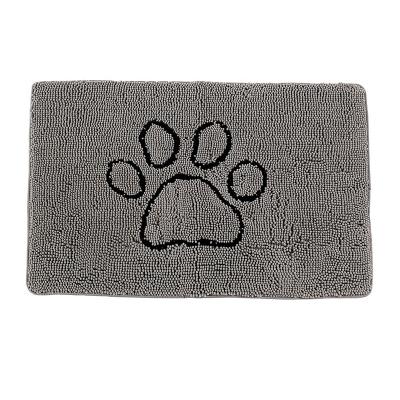 China Chenille Washable Durable Absorbent Mat Entrance Indoor Front Door Mat Cover for sale