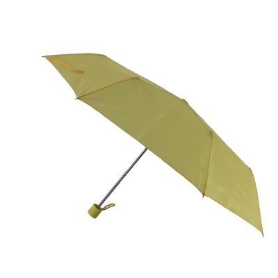 China Wholesale Customized Cheap Promotion Yellow Super Folding Mini Three Fold A Dollar Umbrella for sale