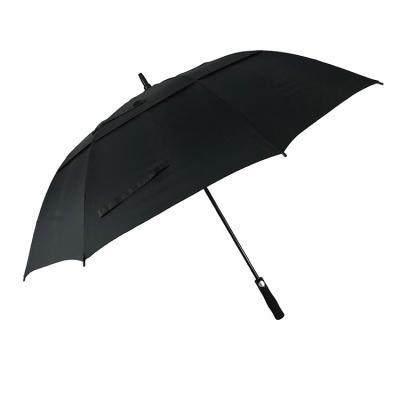 China All In 1 Huge Double Layer 29.5inch Large Fiber Golf Windproof Umbrella for sale