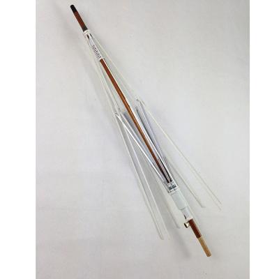 China 23inch 8k White Fiberglass Shaft Umbrella Frame Wooden Umbrella Parts for sale