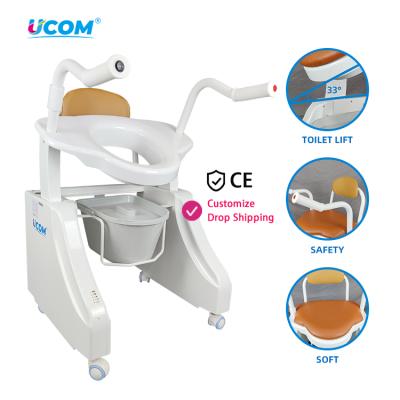 China New Products Ceramic Toilet Seat Toilet Chair Toilet Lifter For Elder 60.6*52.5*71CM for sale