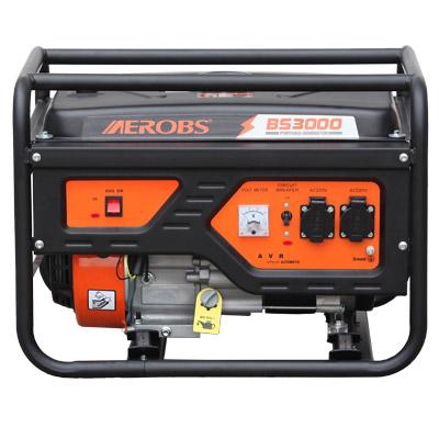 중국 BS3000 Hot Sale 230V 2.5kW 2.8kW 2.5kva 50Hz Air Cooled Home Generator Gasoline 0.6 판매용