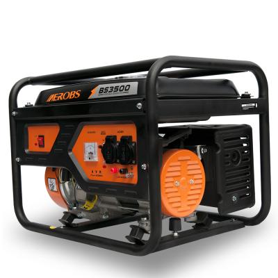 China Gasoline Generator 3kw 3000w 3kva 4 Stroke 45kg Gasoline Genset For Home Use (BS3500) 0.6 zu verkaufen