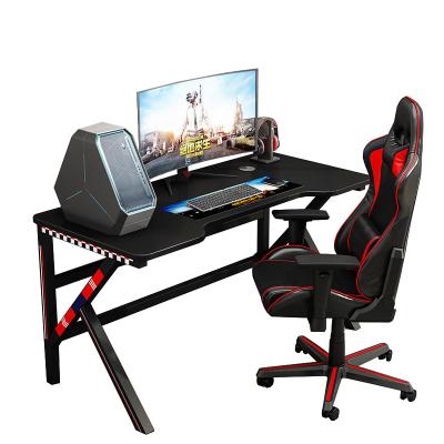 China Ergonomic Convertible Furniture Metal Customs Office Gaming Table PC Gaming Black Computer Gaming Desks for sale