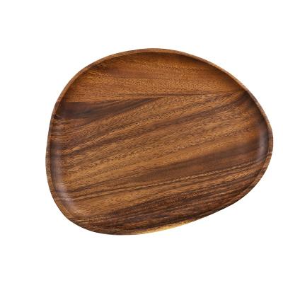 China Chinese Wholesale Customization High Quality Wood Catering Incense Tray Dinner Plate for sale