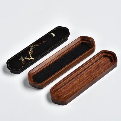 China Chinese Craft New Design Handmade Incense Incense Stick Holder Inserted Wooden Censer for sale