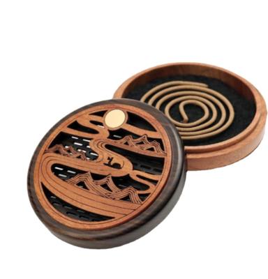 China Chinese Incense Custom Designs Rosewood Oud Bakhoor Coil Burner Stick With Gift Box for sale