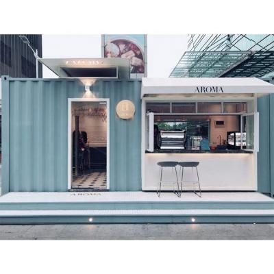 China 20 Feet Modern Prefab Modern Container Homes For Bakery Shop for sale