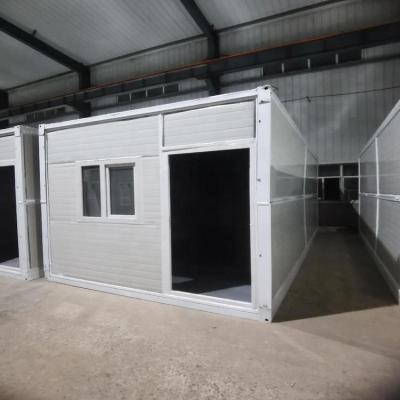 China Modern Low Cost Collapsible Prefab Container House 20ft Luxury Collapsible Folding Container House for sale