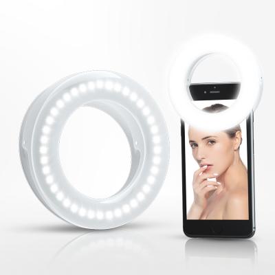 China ABS Rechargeable Selfie Light Private Label Beauty Selfie Led Camera Light Fill Instant Selfie Light for sale