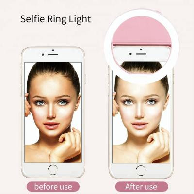 China New ABS+PC Beauty Selfie Camera Ring Light Led Selfie Clip Light Phone Case With Lights For Selfies for sale