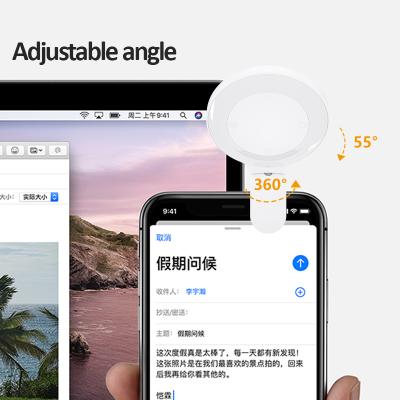 China New Arrival Hinge Flange 360 ​​Snap Light Rotating 160 Mah Touch Selfie Led Ring 45*74.6*18.7mm for sale