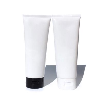 China Free Sample Packaging 30ml 1oz PE Squeeze Pipe Cheap Cosmetic Flip Top Cap Hand Cream Bottle Eco-friendly for sale