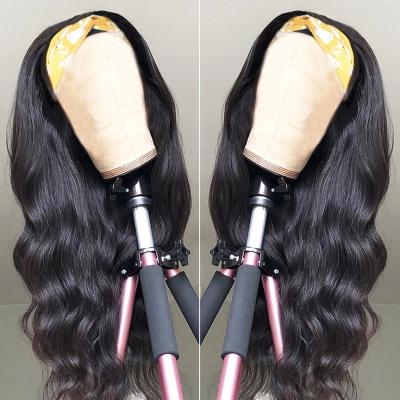 China Headband Wig Cheap Price Silk Band Wigs For Color Women Headband Wigs Brazilian Virgin Hair For Color Women Machine Made Remy Hair for sale