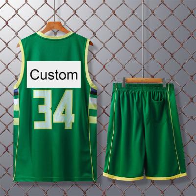 China Breathable Custom Wholesale Design Reversible Basket Ball Kids Singlets Vests Kit Set Shirt Men Basketball Uniform Jersey Wear for sale