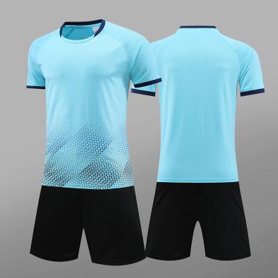 China Polyester mesh fabric Customize Sublimated Short Sleeve Football Retro Cheap Soccer Jersey Set For Men for sale