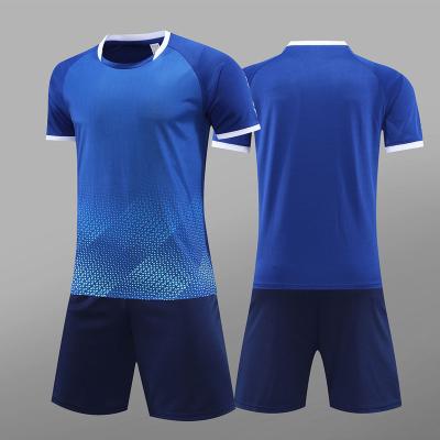 China Polyester mesh fabric New Arrival Custom Design Youth Blank Soccer Jersey 100% Polyester Football Uniform Set for sale