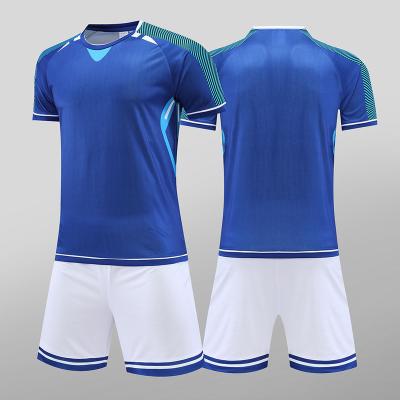 China Polyester mesh fabric Custom Design Kids Soccer Uniform Jersey Kits Men Maillot De Football Shirt Uniform for sale