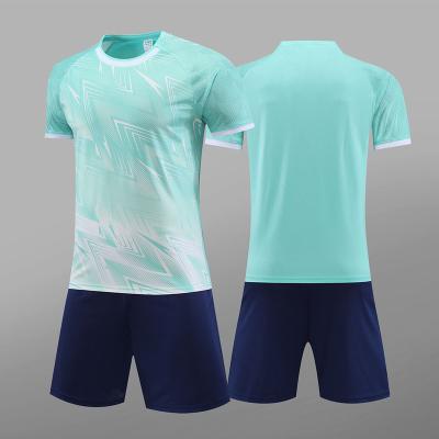 China Polyester mesh fabric Comfortable Training Men Soccer jersey Football Wear Soccer Uniforms Sets For Man for sale