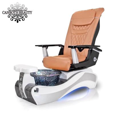 China Cheap Fiberglass+ PU leather pedicure massage chair pedicure chair for sale CB-P602 for sale