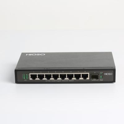 China Managed and unmanaged 9 10/100/1000M Ethernet Switch LACP Port Gigabit Ethernet Switch for sale