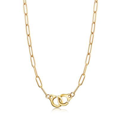 China Gold CLASSIC Female Fashion Women Fashion Thin Paperclip Chain Necklaces for sale