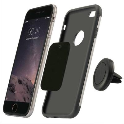 China Universal Car Smart Mount Holder Car Air Vent Magnetic Mobile Cell Phone Holder for iPhone 7/7plus for sale