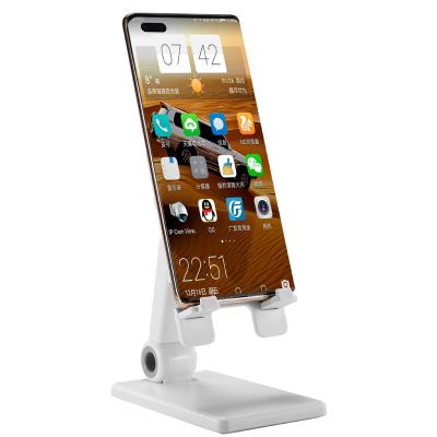 China 2021new Adjustable Portable Stand Holder Mobile Phone Stand Desktop Dual Foldable Mobile Phone Stand for sale