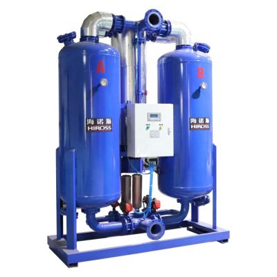 China Best Price Desiccant Drying Machine Air Dryer Continuous Fan Custom Purge Externally Heated Desiccant Dryer Heatless for sale