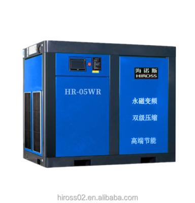 China HIROSS lubricated sell diesel engine screw air compressor with wheels for sale