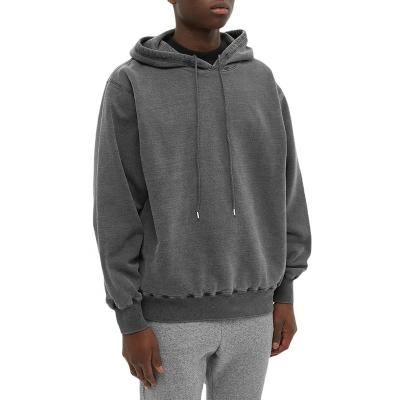 China Raw anti-pilling washed hoodies mens white custom drawstring pullover hoody hoodies for sale