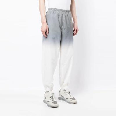 China Anti-pilling Gradient Color Nylon Track Jogger Pants Fashion Design Cheap Mens Sports Track Pants Long for sale