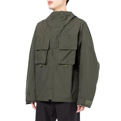 China Sustainable Anorak Custom Design Mens Waterproof 100% Nylon Lightweight Cargo Jackets for sale