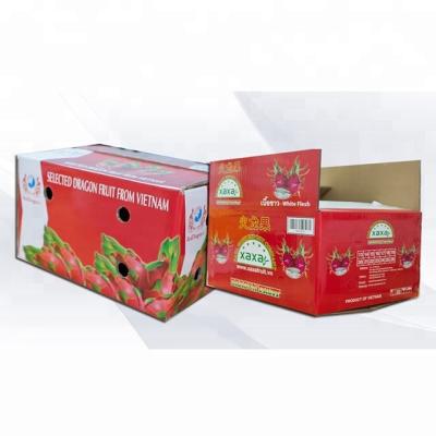 China Recyclable Packaging Paper 5 Ply Fruit Cardboard Box Apples for sale