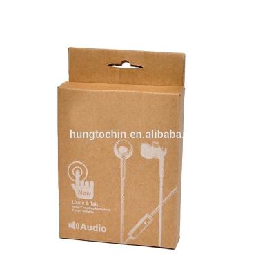 China Recycled Materials Kraft Retail Box With Hanger for sale