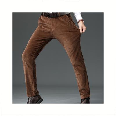 China Best Price Corduroy Trousers Breathable Leisure Cargo Pants Men's Sweatpants Brown Twill Pants Trousers for sale