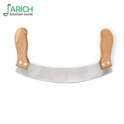 China For Wholesale Wooden Cheese Handle Cheese Knife (JYKS-K340) Double Cheese Cutter for sale